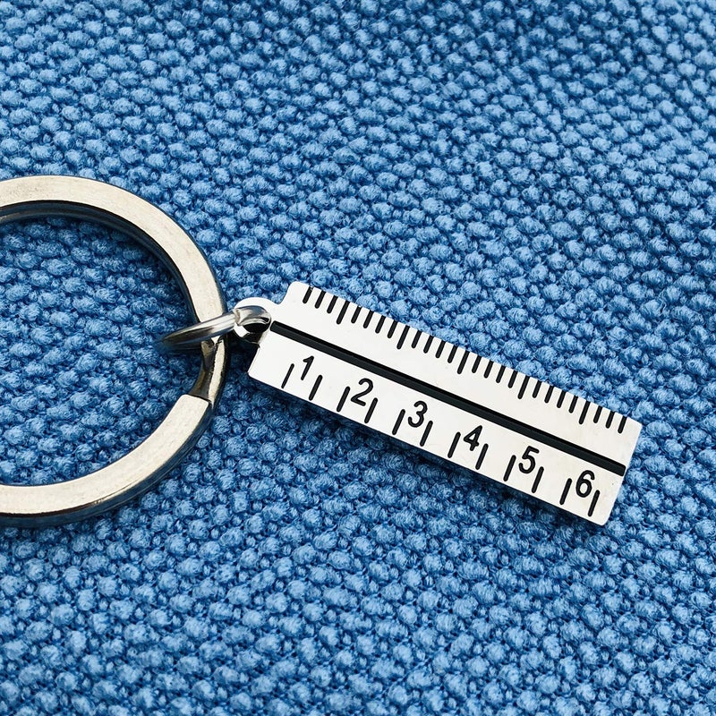 XGAKWD Teacher Appreciation Gift Keychain - Thanks for Making a Difference in My Life Teacher Key Chain for Women Men, Birthday Graduation Christmas Gifts for Teachers (Ruler) - Image 4
